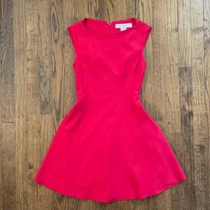 French Connection fit and flare red dress